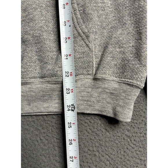 Vintage 70’s Heather Grey Hoodie Raglan Fleece Sweatshirt USA-made Men’s Large - Picture 8 of 14